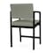 Lesro Lenox Steel Hip Chair Metal Frame, Black, OH Eucalyptus Upholstery LS1161 - alternate 2